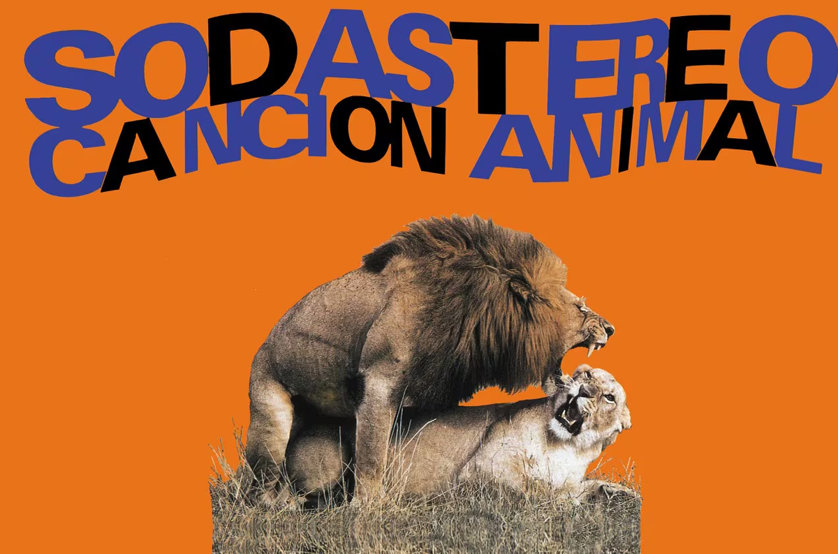 tapa del disco canción animal de soda stereo, el disco más vendido de la banda y uno de los más importantes del rock latino de los 90s